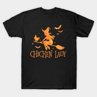 Chicken Lady - Halloween Shirt Halloween Shirt Happy Halloween T-Shirts T-Shirt